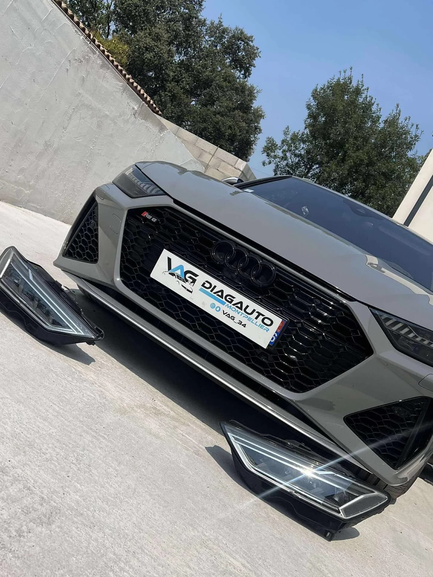 Audi RS6 C8, Phares Matrix laser d’origine sur Audi RS6 C8 (photo 2 sur 5)