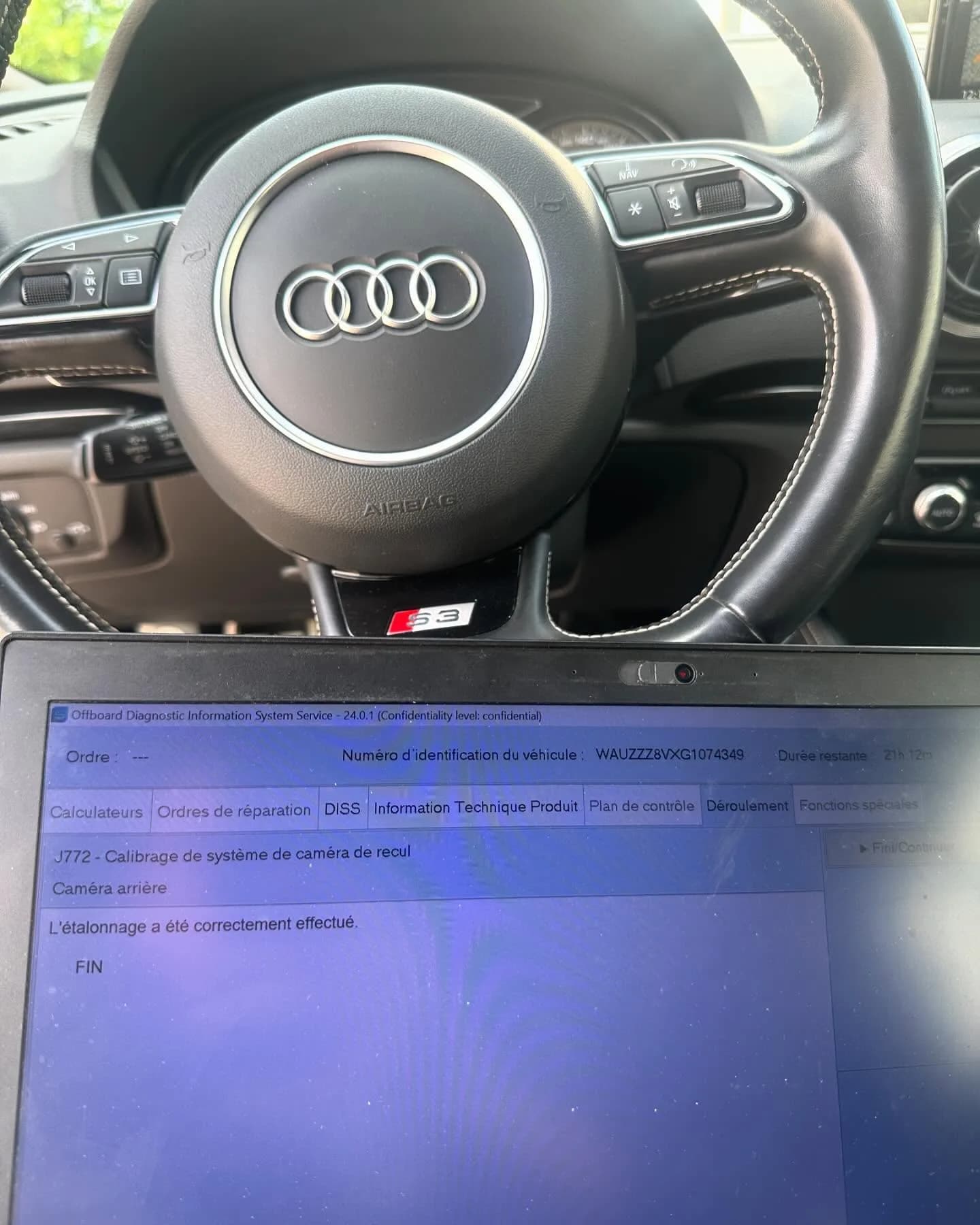 Audi S3 8V1, Audi S3 : caméra de recul et passage au MIB2 (photo 6 sur 9)